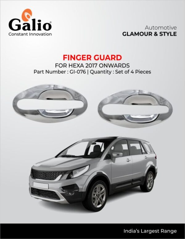 TELCO TATA HEXA (2017 ONWARDS) FINGER GUARD CHROME GARNISH SET OF 4 PCS