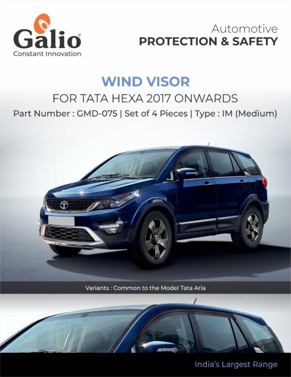 TELCO TATA HEXA (2017 ONWARDS) WIND VISOR - IM (MEDIUM) SET OF 4 PCS