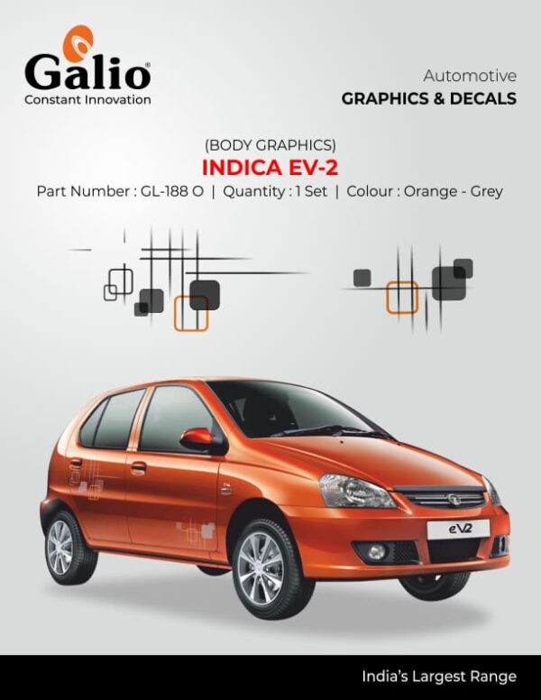 TELCO TATA INDICA (2000) BODY GRAPHICS – INDICA EV-2 1 SET