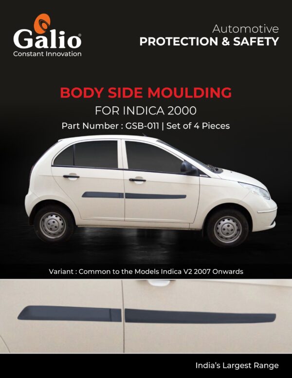 TELCO TATA INDICA (2000) BODY SIDE MOULDING SET OF 4 PCS
