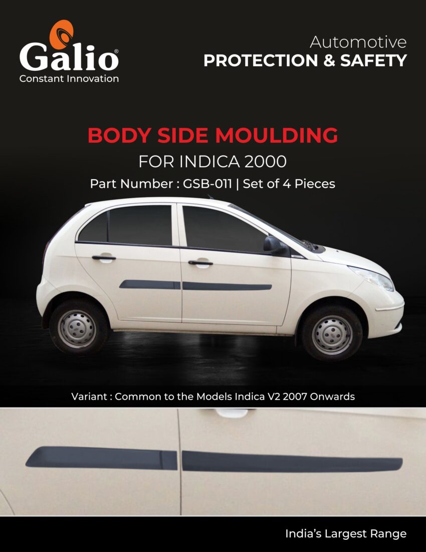 TELCO TATA INDICA (2000) BODY SIDE MOULDING SET OF 4 PCS