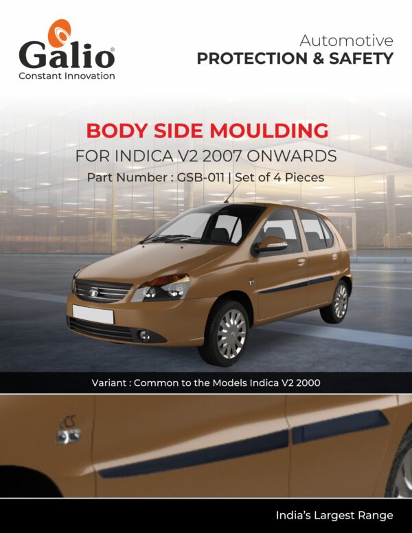 TELCO TATA INDICA (2007) BODY SIDE MOULDING SET OF 4 PCS