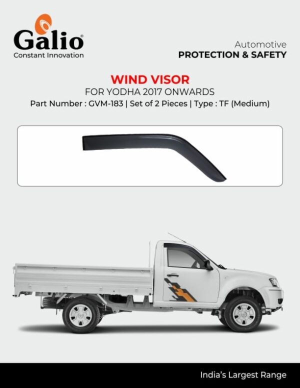 TELCO TATA YODHA (2017 ONWARDS) WIND VISOR TF SET OF 2 PCS