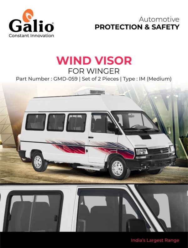 TELCO TATA WINGER WIND VISOR – IM (MEDIUM) SET OF 2 PCS