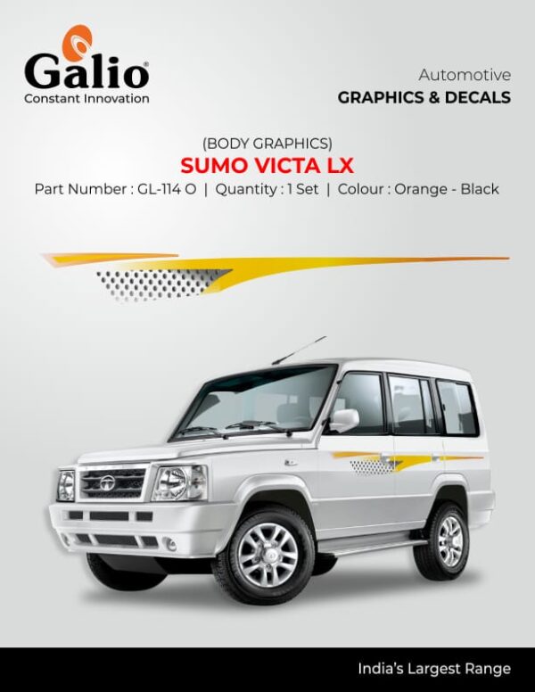 TELCO/TATA MOTORS VICTA (2004 ONWARDS) BODY GRAPHICS - SUMO VICTA LX SET OF 1 PC