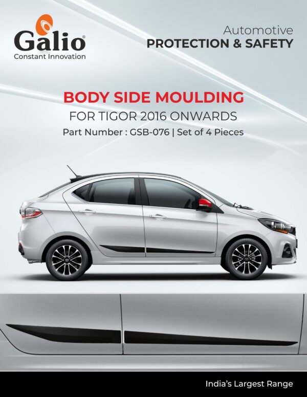 TELCO/TATA MOTORS TIGOR (2016 ONWARDS) BODY SIDE MOULDING SET OF 4 PCS
