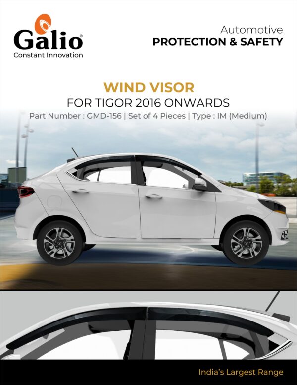 TELCO TATA TIGOR (2016 ONWARDS) WIND VISOR – IM MEDIUM – SET OF 4 PCS