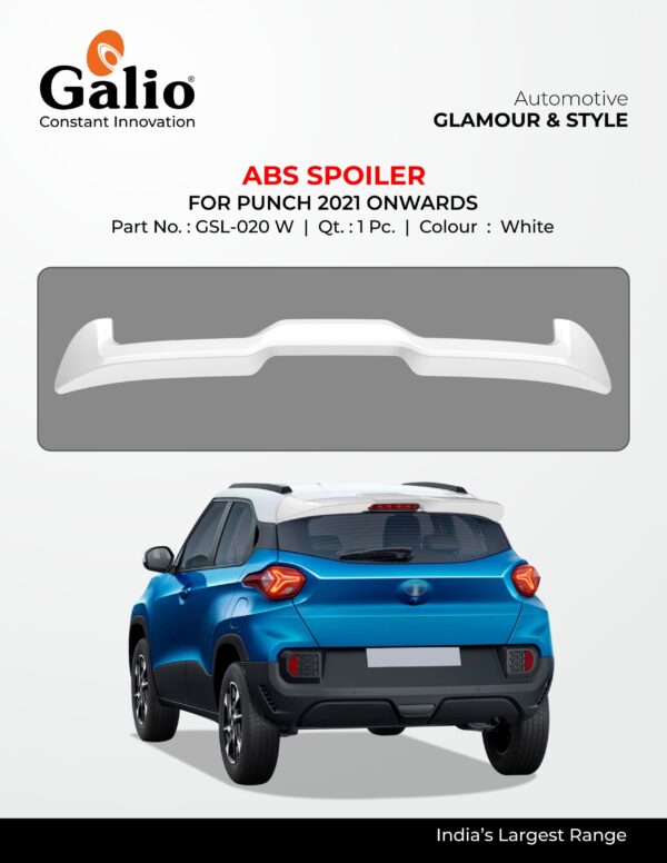 TATA PUNCH (2021 ONWARDS) ABS SPOILER – 1 UNIT