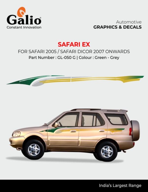 TELCO TATA SAFARI (2005 ONWARDS) BODY GRAPHICS – SAFARI EX 1 SET