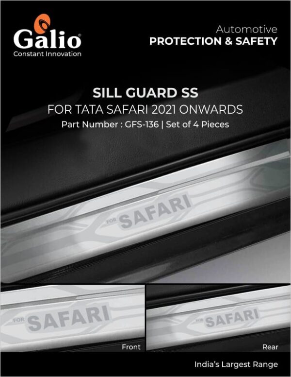 TELCO TATA SAFARI (2021) SILL GUARD SS SET OF 4 PCS