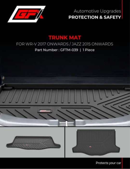 HONDA WR-V 2017+ PREMIUM TRUNK MAT – WATERPROOF & DURABLE