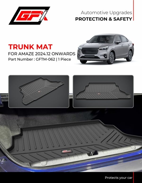 GFX Trunk Mat for Honda Amaze 2024.12 Onwards – Premium Boot Protection